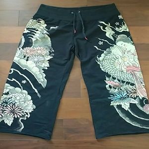 Lucky Brand black crop sweats XL